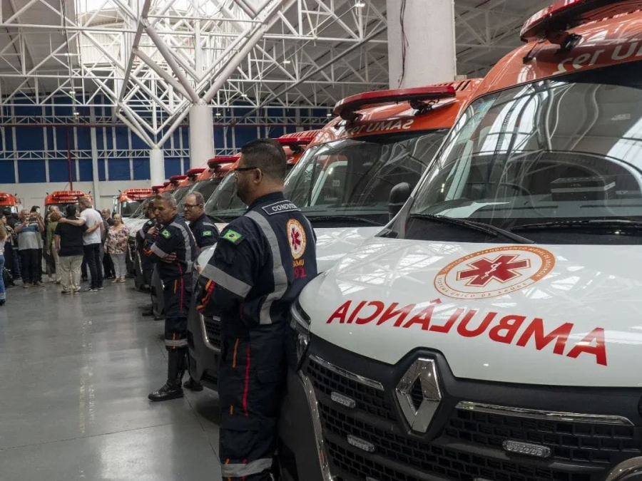 SAMU Noroeste recebe 25 novas ambulâncias para reforçar a rede de urgência