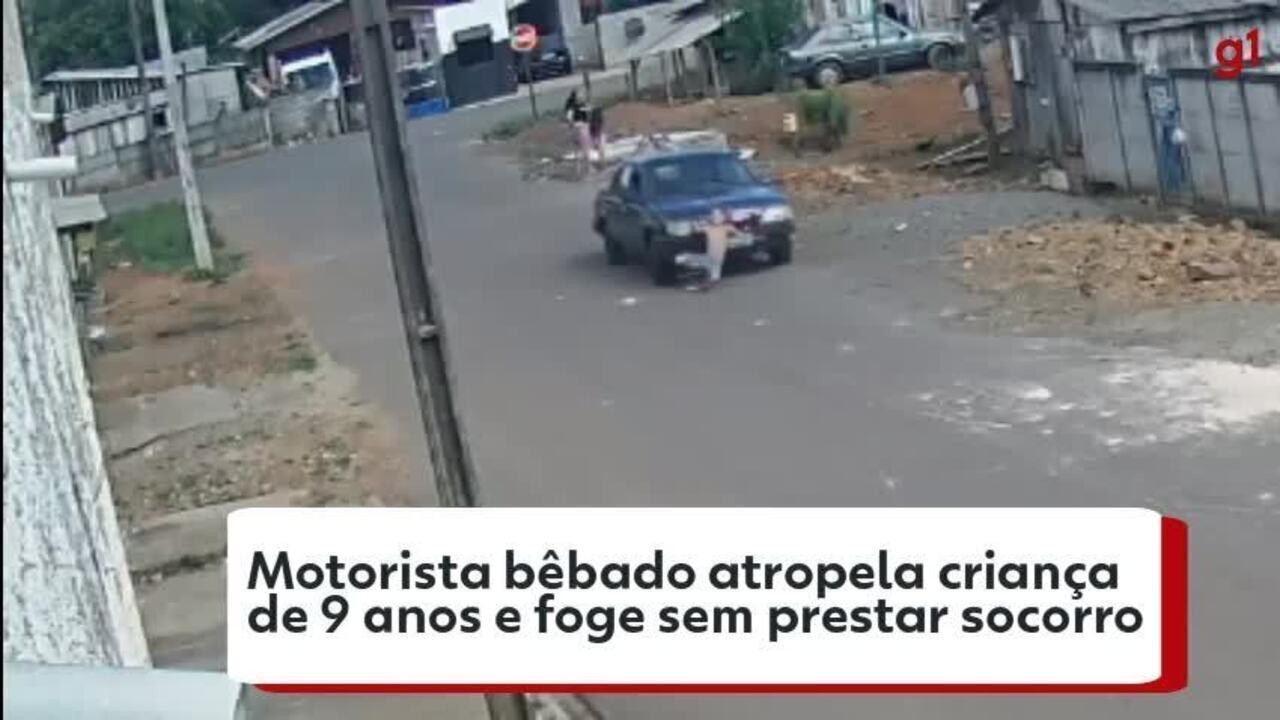 Motorista bêbado atropela criança de 9 anos e foge sem prestar socorro, no PR