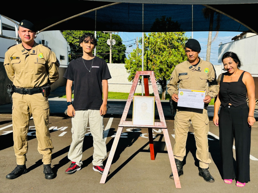 11º Batalhão da PM homenageia sargento da ROTAM como Destaque do Mês