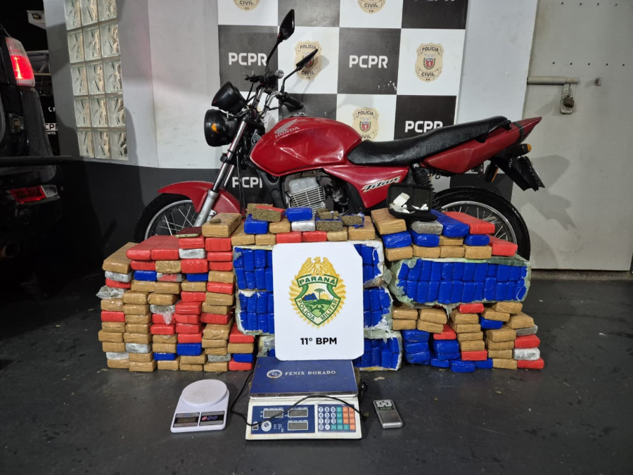 Polícia desarticula depósito de drogas e apreende mais de 150 kg de maconha em Campo Mourão
