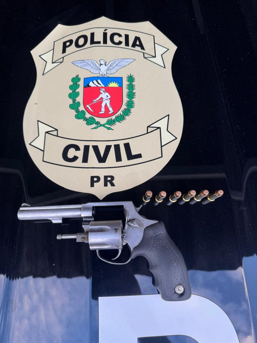 Polícia Civil apreende arma com numeração raspada e prende suspeito em Campo Mourão