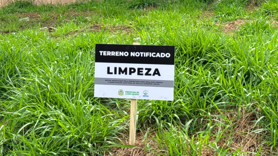 Prefeitura intensifica fiscalização de terrenos com mato alto em Campo Mourão