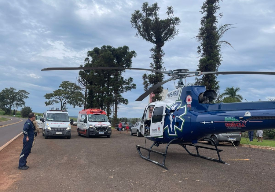 GRAVE CAPOTAMENTO NA PR-082 MOBILIZA RESGATE TERRESTRE E AÉREO EM ENGENHEIRO BELTRÃO