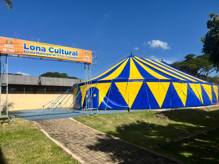 CAMPO MOURÃO GANHA NOVA LONA CULTURAL PARA ESCOLA DE ARTES CIRCENSES
