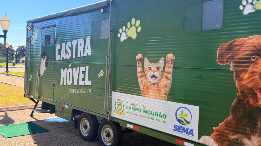 Castramóvel abre 140 vagas para castração gratuita de cães e gatos em Campo Mourão