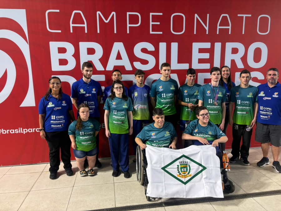 Atletas de Campo Mourão conquistam medalhas no Brasileiro de Natação Paralímpica